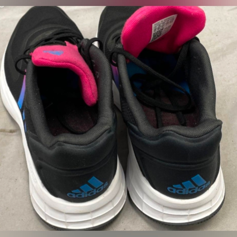Adidas Duramo SL 2.0 'Black Team Real Magenta' Running Shoes Size 10 Like New - Picture 6 of 11